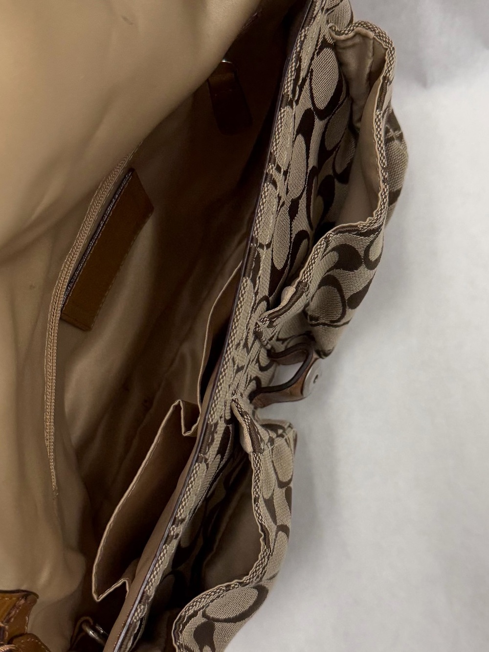 COACH Y2K Vintage Soho Medium Buckle Flap Signature C Shoulder Bag 11862 - Picture 10 of 16